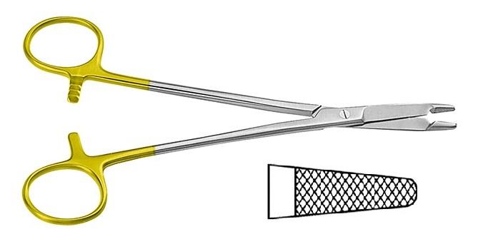 TC OLSEN-HEGAR Голкотримач; прямий; із зубчиками; з ножицями; 14,0см. Tontarra Medizintechnik GmbH